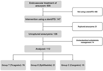 Safety and Efficacy of Cangrelor Among Three Antiplatelet Regimens During Stent-Assisted Endovascular Treatment of Unruptured Intracranial Aneurysm: A Single-Center Retrospective Study